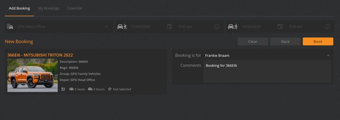 Add Booking 3